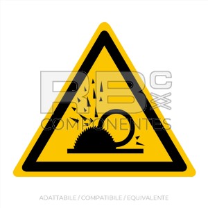 ADESIVO ISO 7010 - PERIDOLO PRIEZIONE TRUCIOLI
