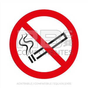 ADESIVO ISO 7010 - DIVIETO DI FUMO
