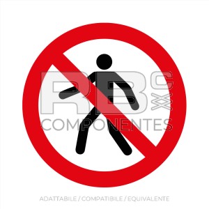 ADESIVO ISO 7010 - DIVIETO DI ACCESSO