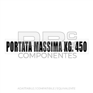 ADESIVO PORTATA MASSIMA KG.450