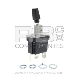INTERRUPTOR 2 POS. FIJAS (3F) LEVA NEGRA ESTANCO