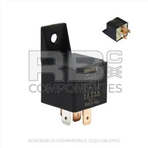RELE TIPO AUTO - 12V CON CONTATTO N.C. E N.O.