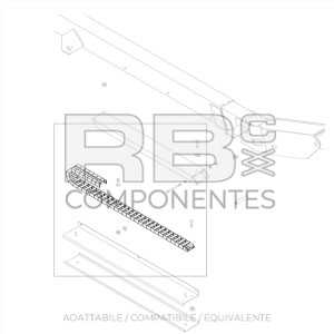 KIT RIPARAZIONE CATENA PORTACAVI COMPATIBILE GE 58