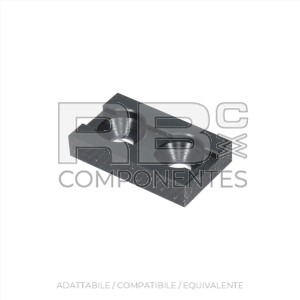 PATTINO RETTANGOLARE 50X30X10MM