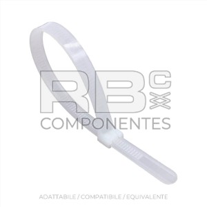 FASCETTA 2,5X200 MM BIANCA (100 UNITÀ)