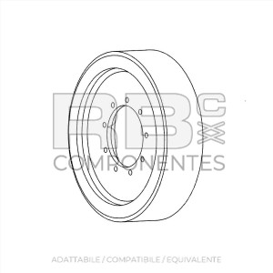 RUOTA N. M. ADAT 1001110774 , 22x6x17.75
