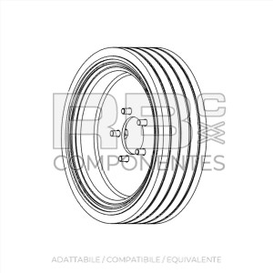 RUOTA NON MARKING ADATTABILE SJ 155717