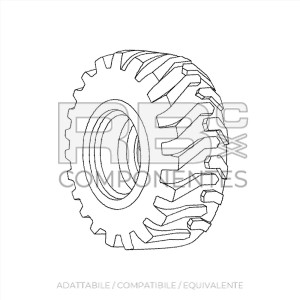 RUOTA  12X26,BL  ADAPTABE REF 1258752