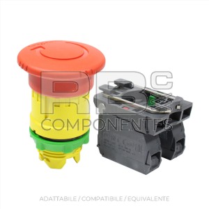 KIT PULSANTE ARRESTO EMERGENZA PLASTICA