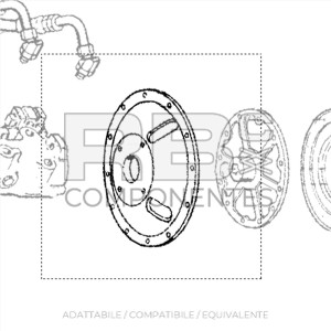 COPERCHIO MOTORE COMPATIBILE GE 30806