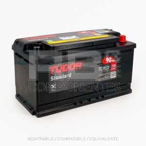 BATTERIA AVVIAM TUDOR STANDARD 90AH 353x175x190